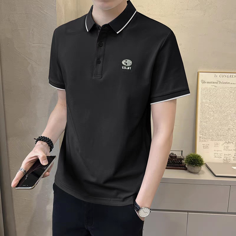 Polo Shirt Pique - 새로운 남성용 폴로 셔츠 여름 반팔