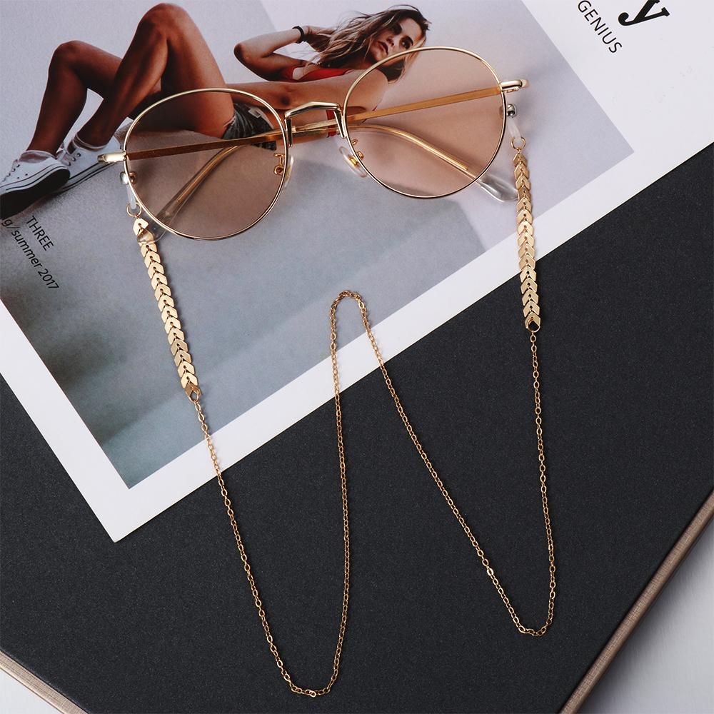 Sunglass Retainer Cord - 여성용 선글라스 마스킹 체인, 아크릴 진주