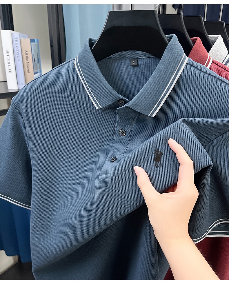 여름 스트라이프 칼라 폴로 셔츠, 100% 통기성 피케 - Polo Shirt Pique 리뷰 및 가격