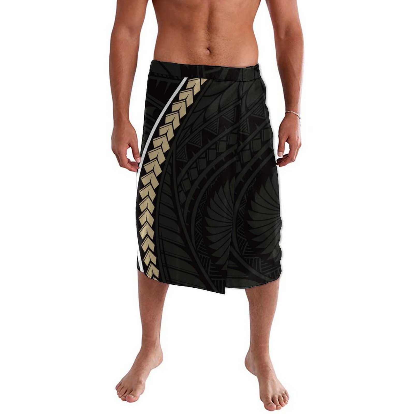 하이 퀄리티 폴리네시안 디자인 프린트 캐주얼 앞치마,  - Sarong Men Wrap 리뷰 및 가격