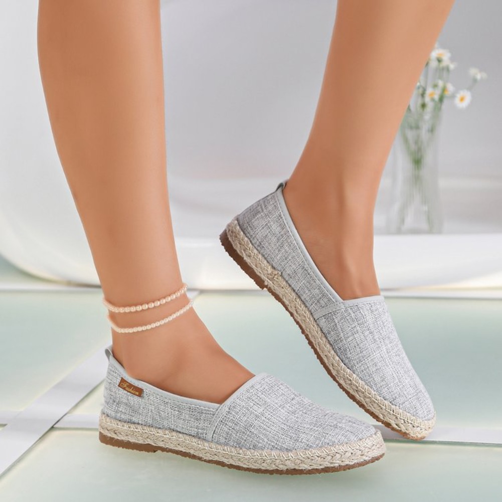 2026년 여름 편안한 캔버스 플랫 슈즈 여성 통기성  - Espadrille Slip On 리뷰 및 가격