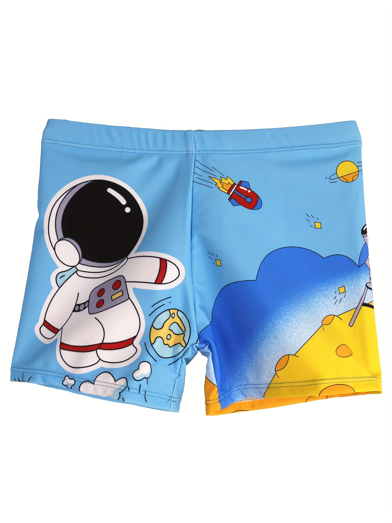 만화 우주 비행사 패턴 소년을위한 빠른 건조 수영 트렁 - Swim Trunk Quick Dry 리뷰 및 가격