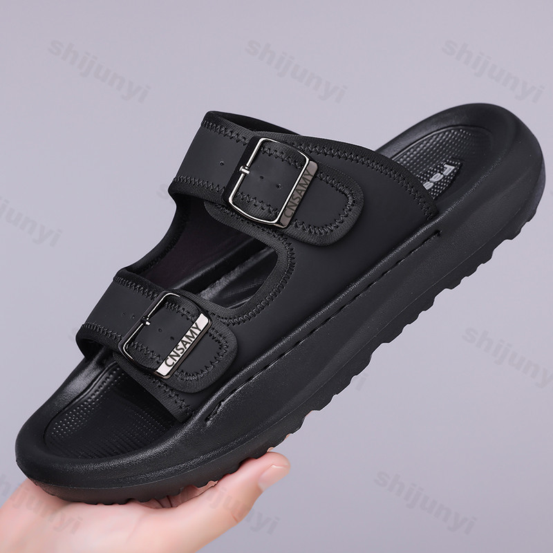 남자 슬리퍼 2025 여름 통기성 야외 비치 샌들 미끄 - Flip Flop Leather Men 리뷰 및 가격