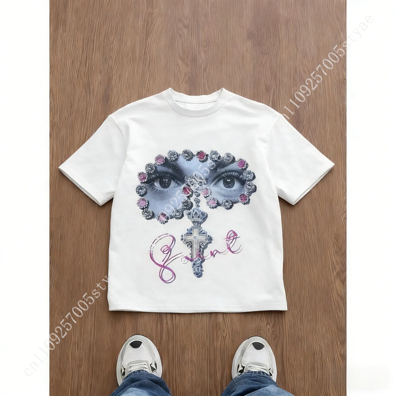 남성용 루즈핏 그래픽 프린트 티셔츠, Y2K 스타일,  - Tee Graphic Print 리뷰 및 가격