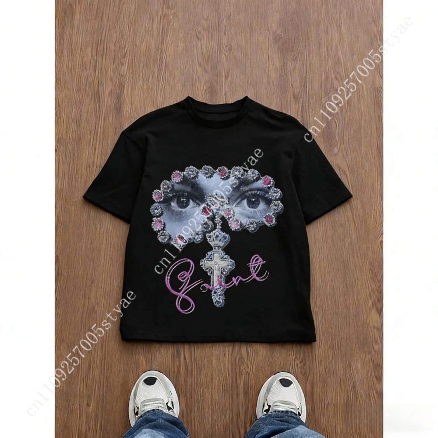 남성용 루즈핏 그래픽 프린트 티셔츠, Y2K 스타일,  - Tee Graphic Print 리뷰 및 가격