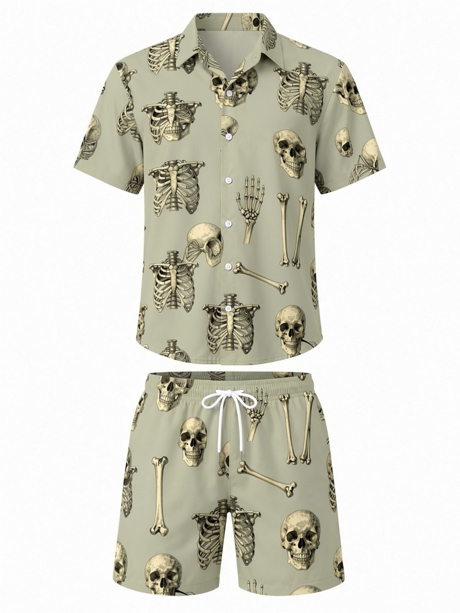남성용 플로럴 반팔 셔츠와 드로스트링 반바지 세트, 해 - Resort Shirt Floral 리뷰 및 가격