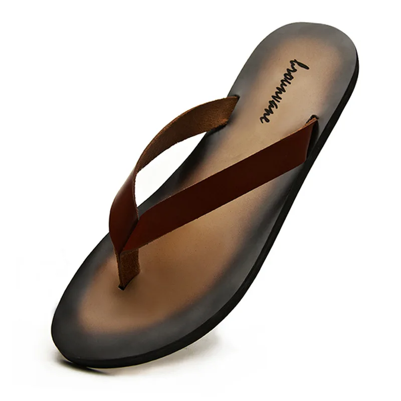 클래식 천연 가죽 남성 슬리퍼 2026 여름 신상 야외 - Flip Flop Leather Men 리뷰 및 가격