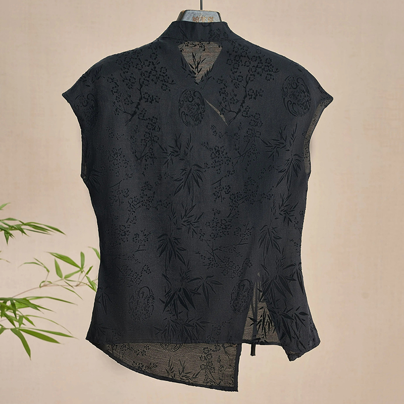 레트로 얇은 셔츠 새로운 중국 스타일 Cheongsam - Shirt Camp Collar 리뷰 및 가격
