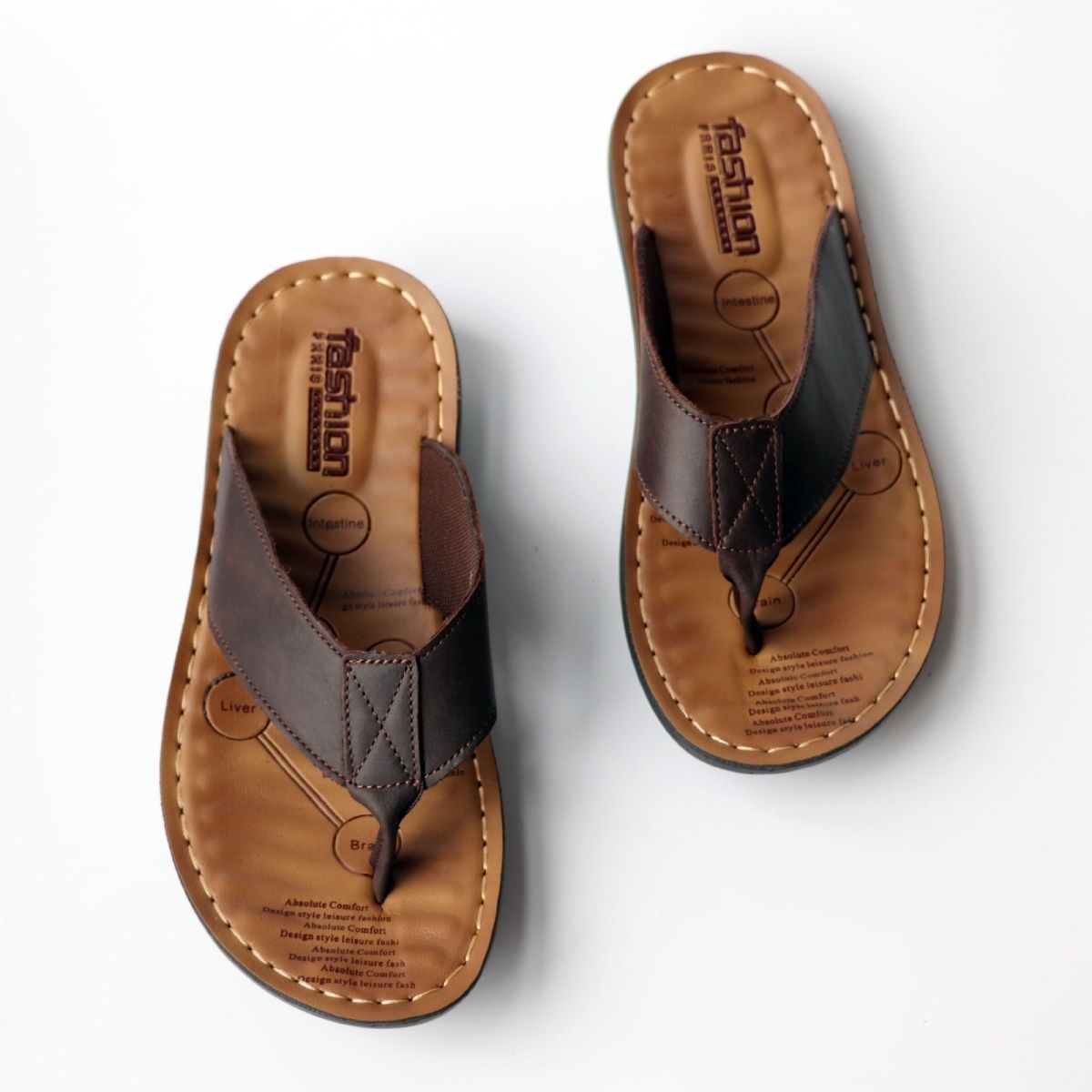 여름 신발 남성 슬리퍼 정품 가죽 남성 플립 플롭 플랫 - Flip Flop Leather Men 리뷰 및 가격