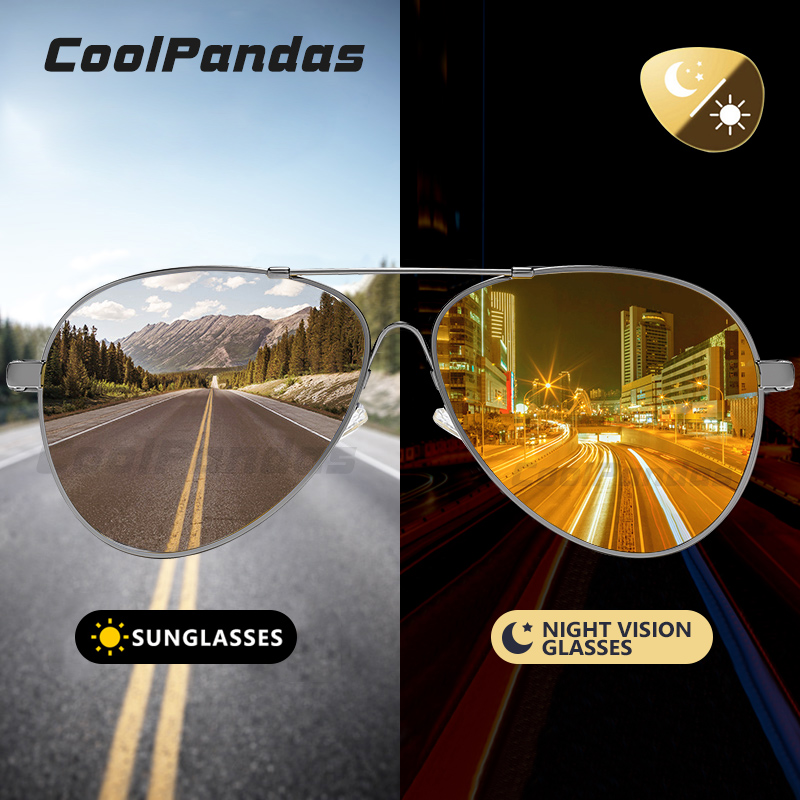 CoolPandas 항공 선글라스 남자 편광 된 광 변 - Sunglasses Aviator Polarized 리뷰 및 가격