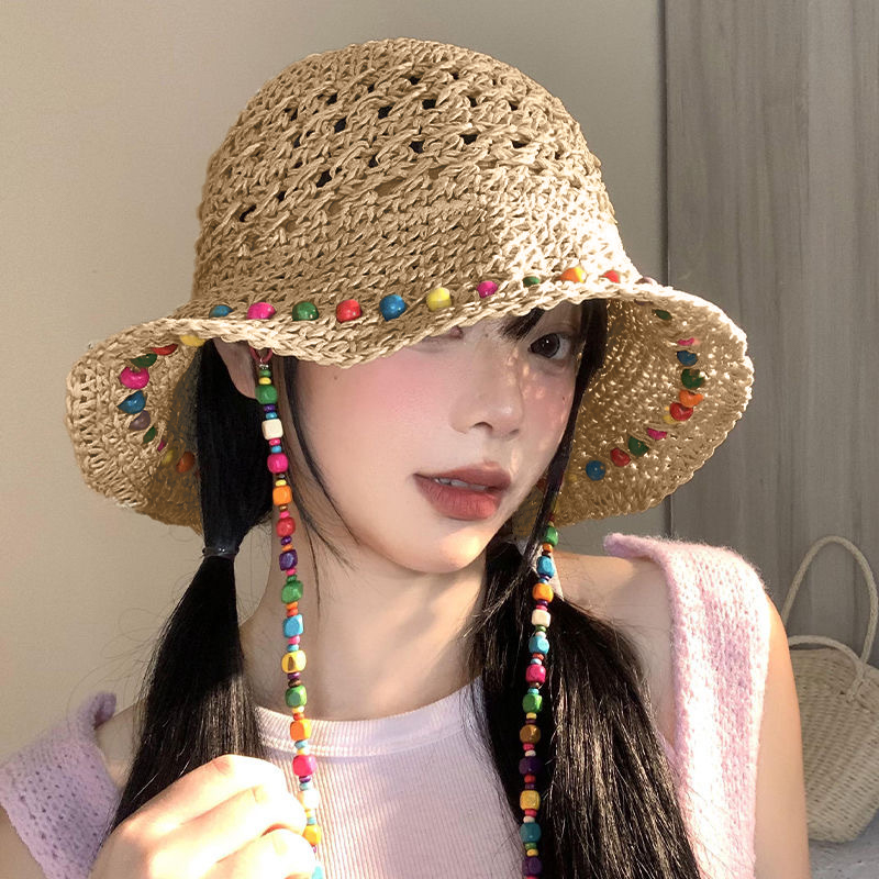 레트로 다용도 속이 빈 챙넓은 밀짚모자 접이식 보헤미안 - Bucket Hat Straw 리뷰 및 가격
