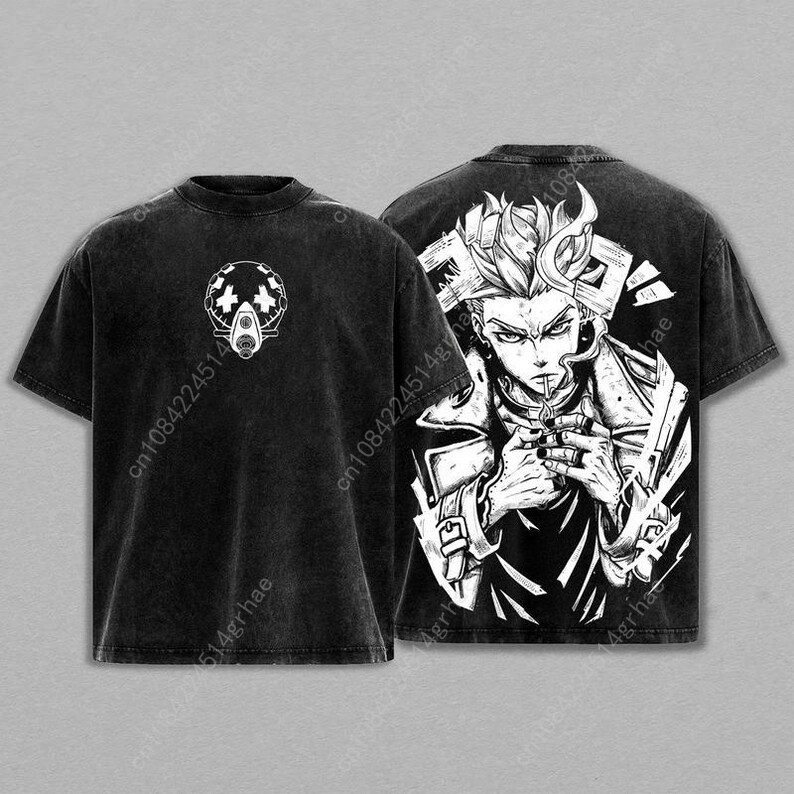 Gachiakuta 빈티지 애니메이션 워시드 셔츠 애니 - Tee Graphic Print 리뷰 및 가격